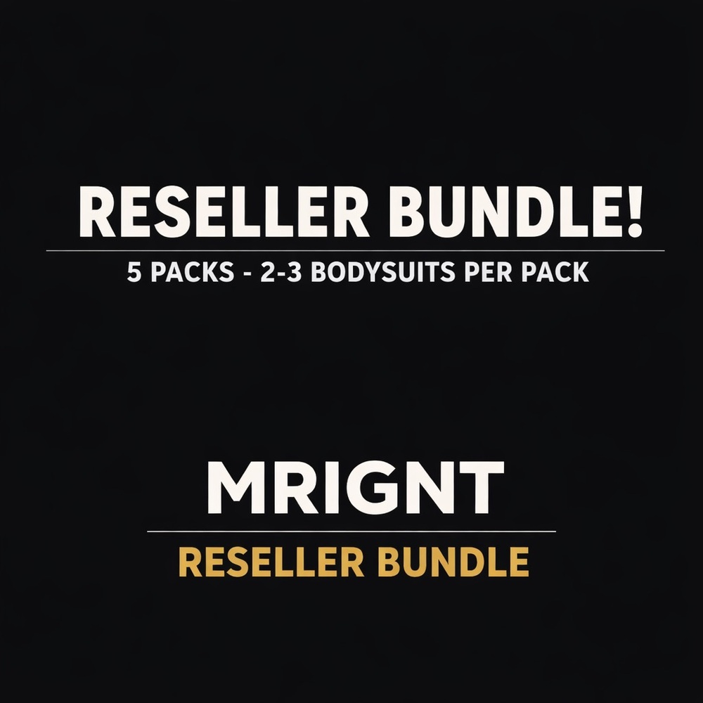 MRIGNT reseller bundle 5 packs (10-12 bodysuits) (mixed sizes & color)